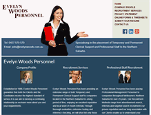 Tablet Screenshot of evelynwoods.com.au